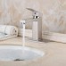 EZANDA Brass Bathroom Sink Faucet with Escutcheon  Pop Up Drain Stopper & Water Supply Hoses  Brused Nickel  14166 - B07FSLSZLT